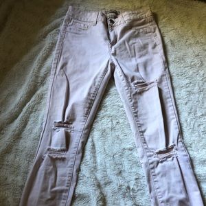 Refuge Pink Distressed Jeans